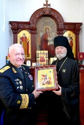Председатель Санкт-Петербургского Морского собрания посетил Кронштадтский Никольский Морской ставропигиальный собор