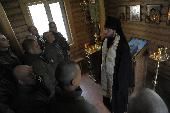 Встреча со священником прошла в войсковой части МВД в Сосновом Бору 