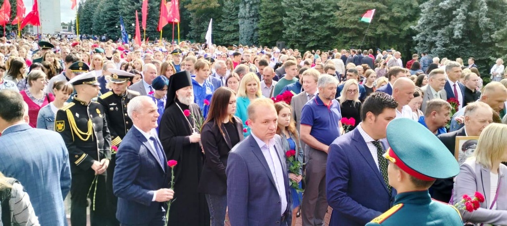 Архимандрит Алексий (Ганьжин) принял участие в торжествах, посвященных 80-й годовщине победы советских войск в Курской битве