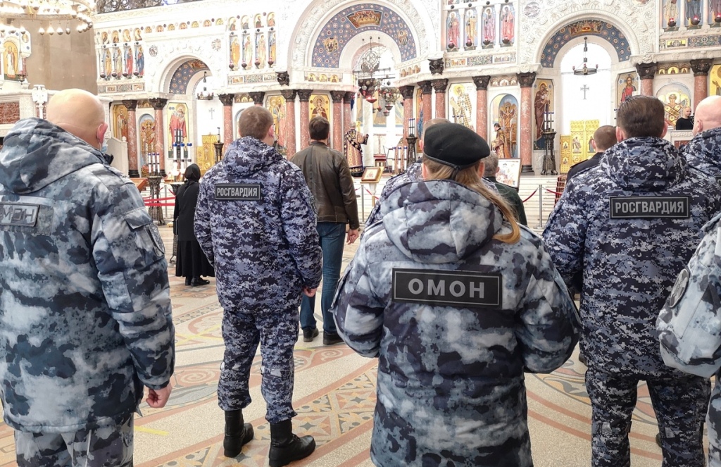 Архимандрит Алексий (Ганьжин) совершил Божественную литургию и отслужил молебен о здравии военнослужащих, участвующих в спецоперации на Украине